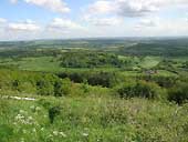 The view from the Kilburn White Horse, North Yorkshire
