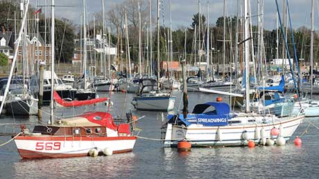 Lymington in the New Forest District of Hampshire<