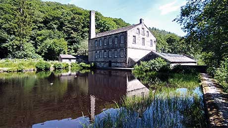 Gibson Miil, a National Trust property at Hardcastle Crags in West Yorkshire