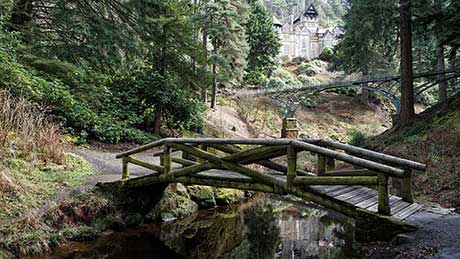 Cragside, a National Trust property near Rothbury in Northumberland