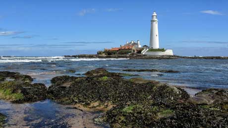 St. Mary's Lighthouse, Whitley Bay - Tyne and Wear (OS Grid Ref. NZ351752 Nearest Post Code NE26 4RS)