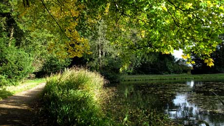 A lakeside walk to Wallington's walled garden