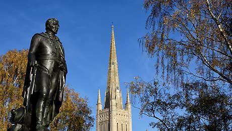Duke of Wellington Statue at Norwich Cathedral